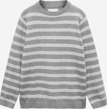 Pull-over MANGO KIDS en gris : devant