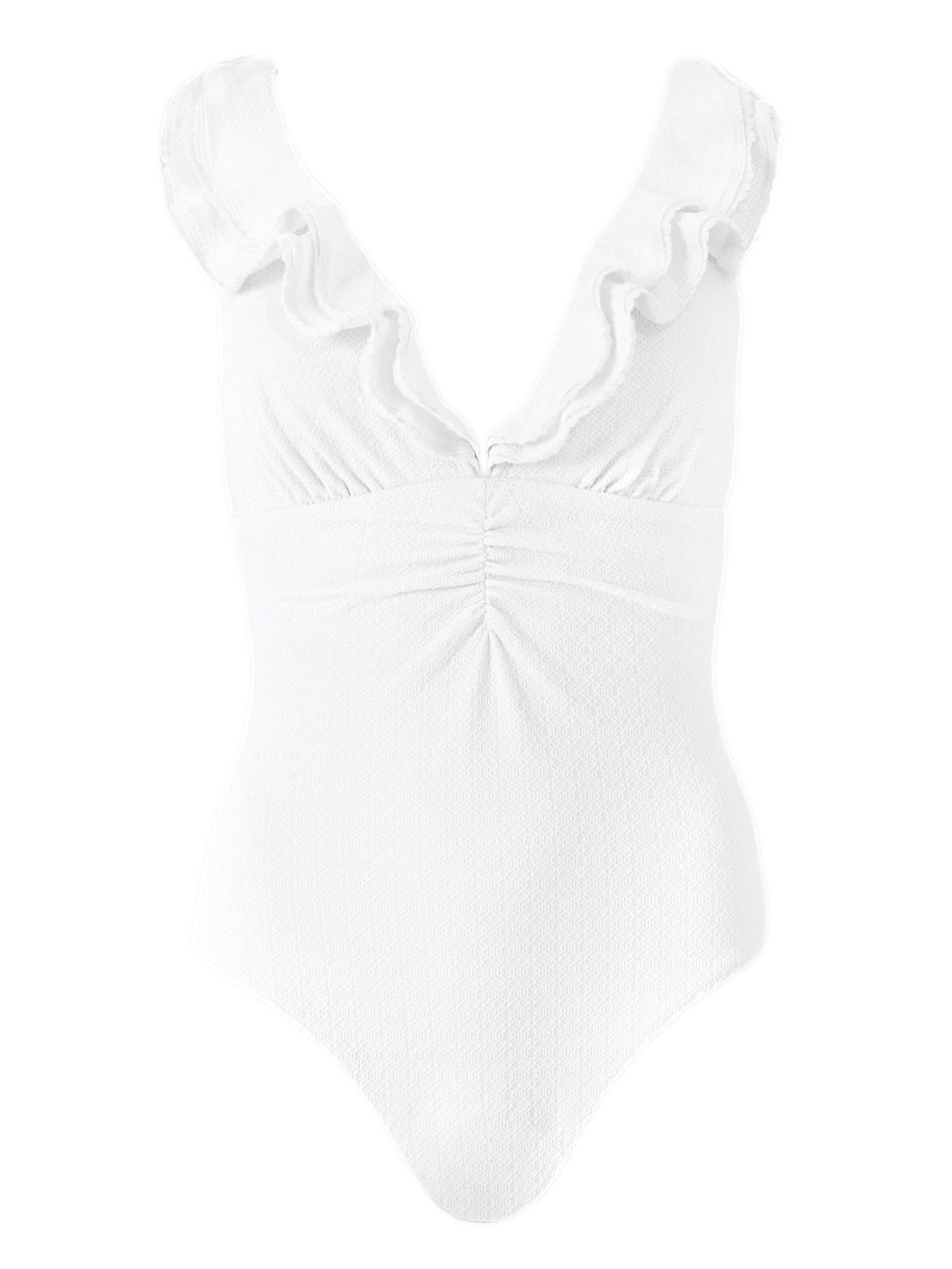 Invisible Maillot de bain Mint Velvet en blanc : devant