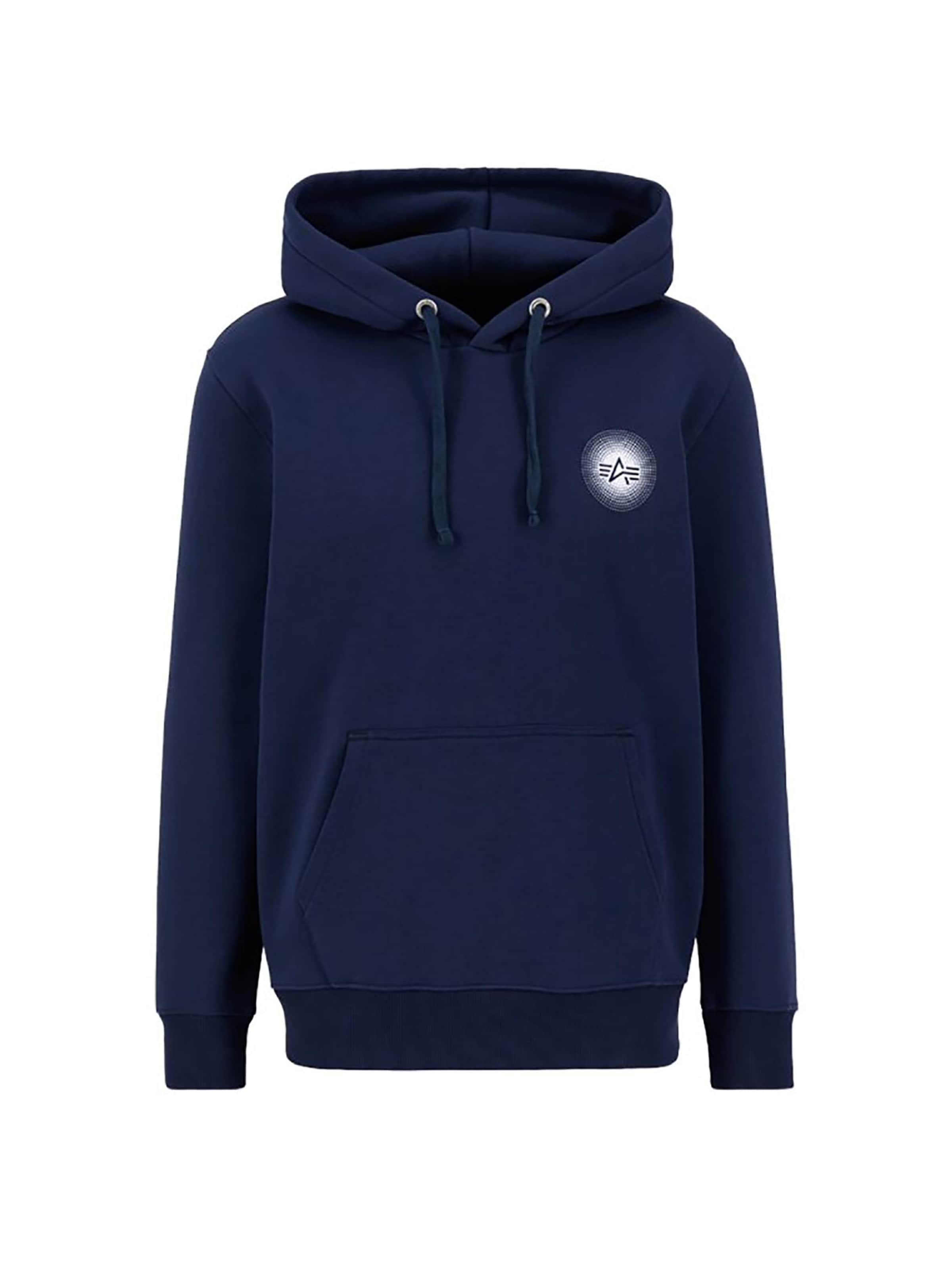 ALPHA INDUSTRIES Sweatshirt 'Doted SL' in Blue: front