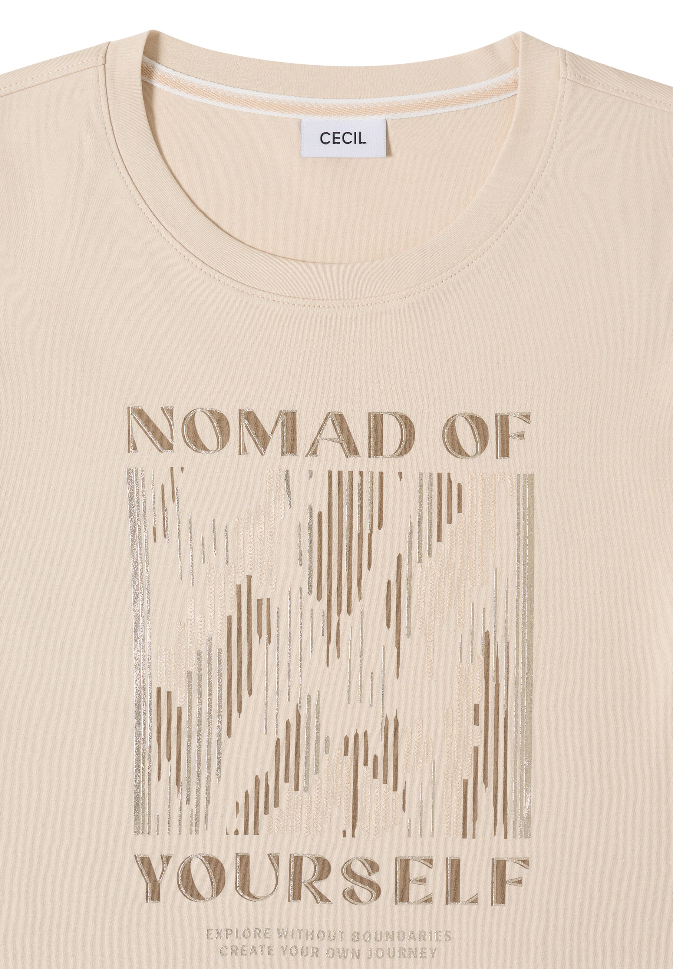 CECIL T-Shirt in Beige