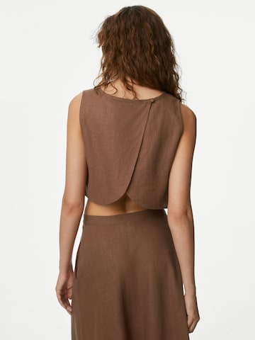 Chemisier Marks & Spencer en marron