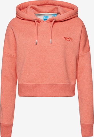 Superdry Sweatshirt in Oranje: voorkant