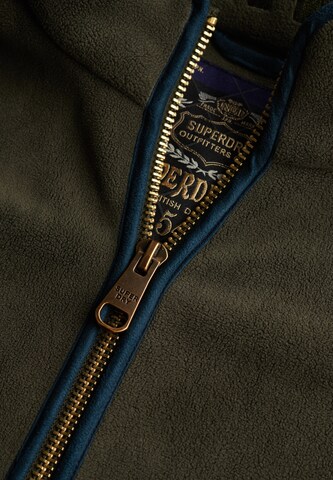 Superdry Fleece jas 'Estate' in Groen