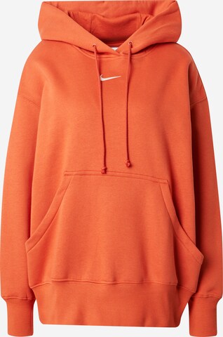 Nike Sportswear Sweatshirt 'Phoenix Fleece' in Orange: predná strana