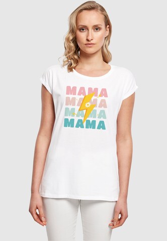 Merchcode Shirt 'Mothers Day - Mama' in White: front