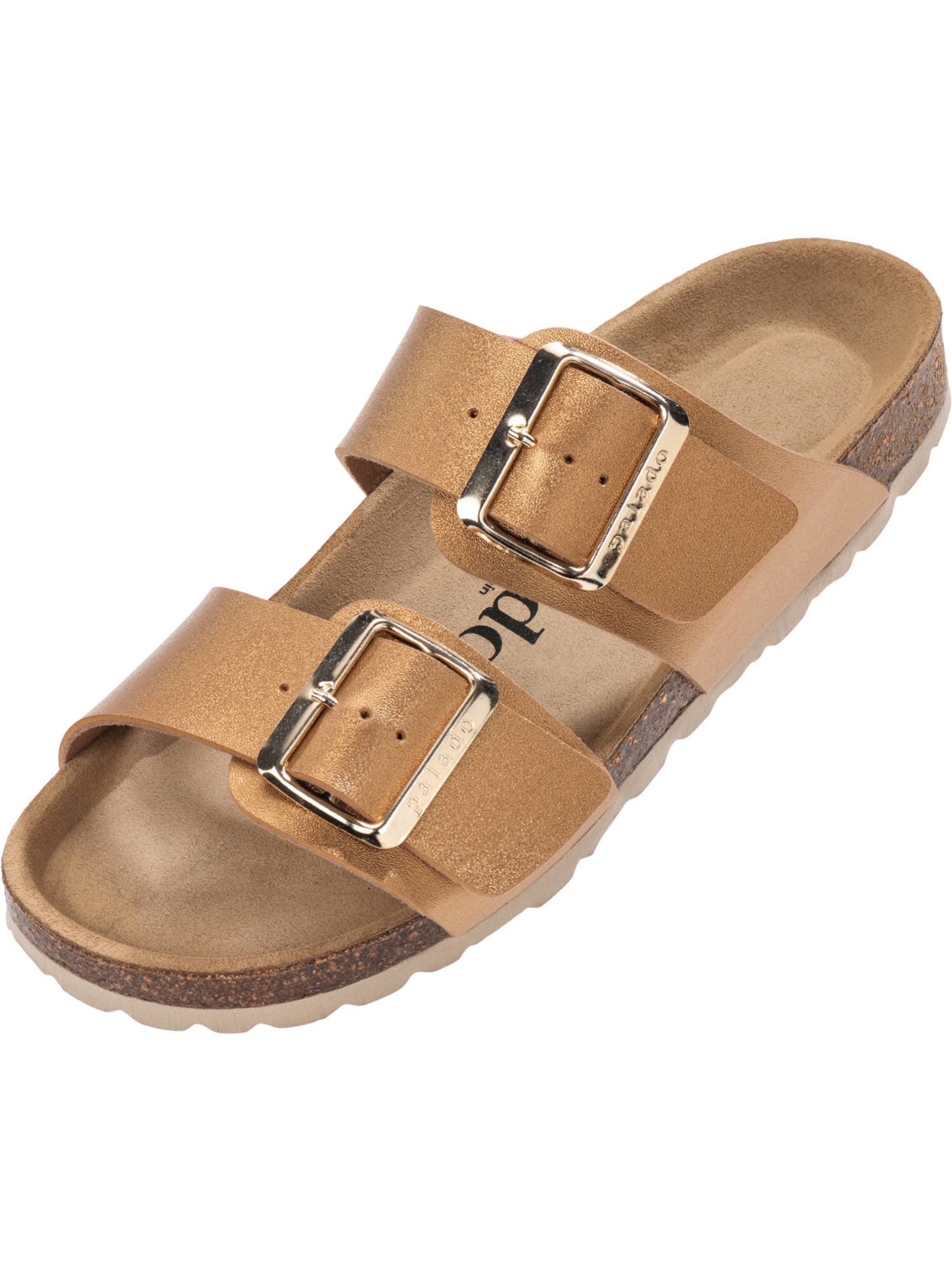 Palado Pantolette 'Samos EGS' in Bronze: Vorderseite