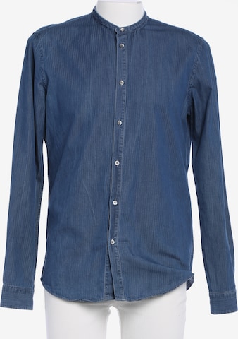 Dondup Freizeithemd / Shirt / Polohemd langarm L in Blau: Vorderseite