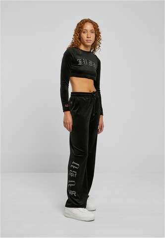 T-shirt 'Old English Rhinestone' FUBU en noir