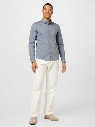 Calvin Klein Slim fit Button Up Shirt in Grey