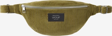 Wouf Fanny Pack 'Corduroy' in Green: front