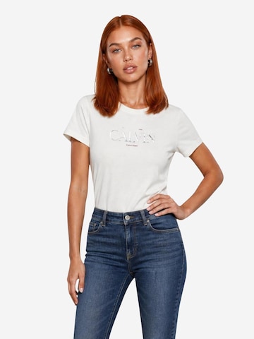 Maglietta 'LV047G806G' di Calvin Klein Jeans in beige: frontale
