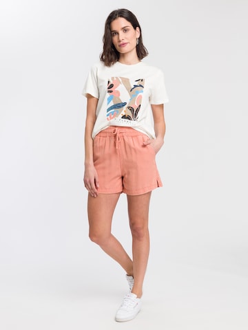 CROSS JEANS Regular Hose' B 598 ' in Pink