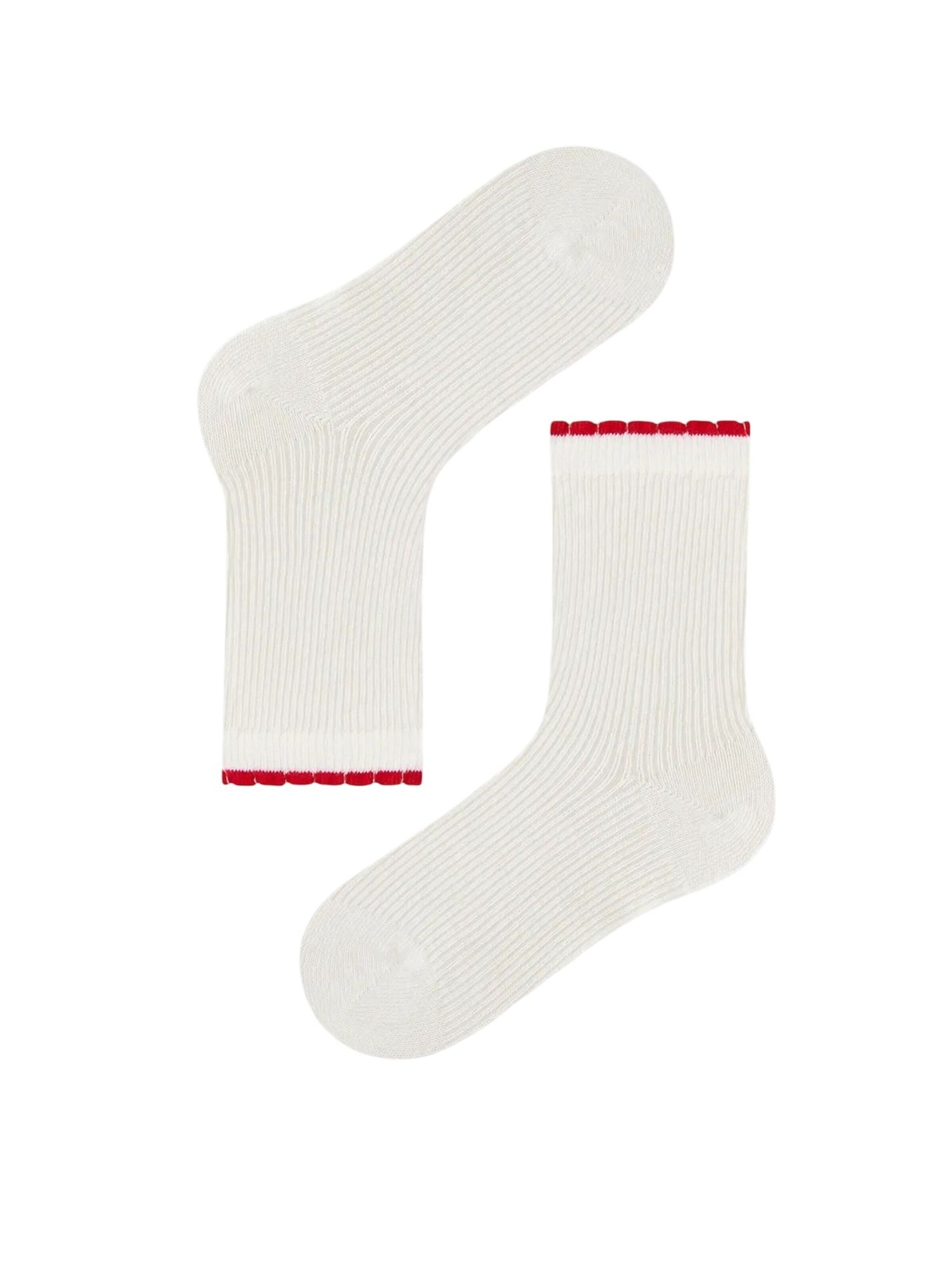PentiČarape 'PENTI Mädchen-Herz Baumwoll 2er-Pack Socken' - bijela boja