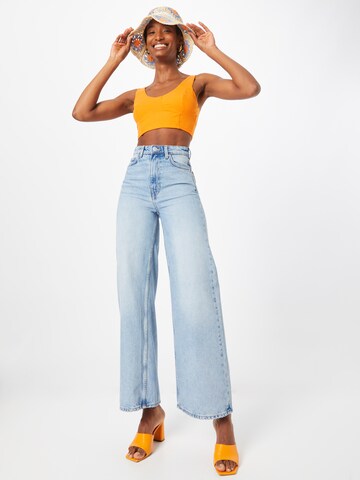 WEEKDAY Wide Leg Jeans 'Ace Summer' i blå