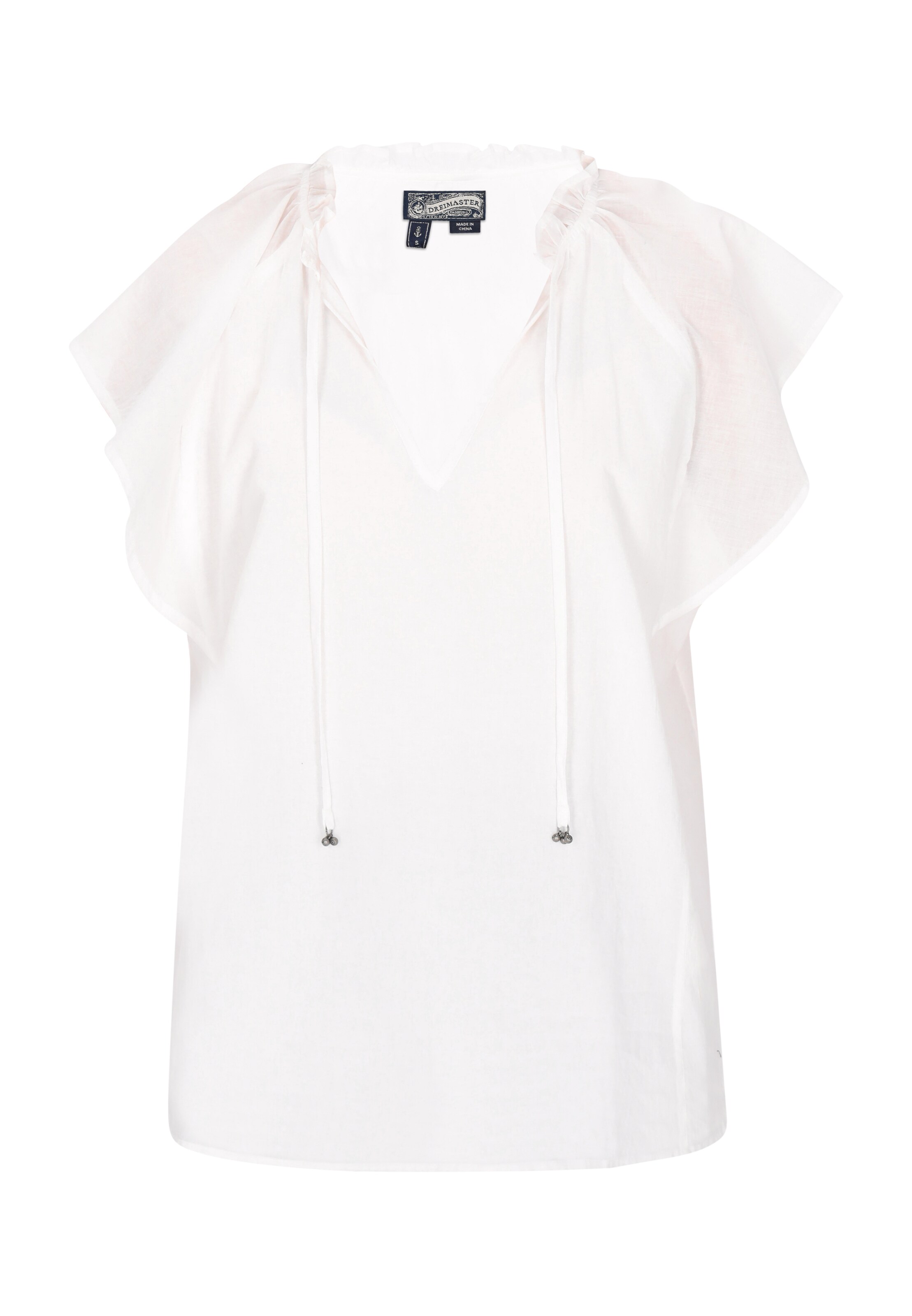 DreiMaster Vintage Pluus 'Vintage', värv valge: eest vaates