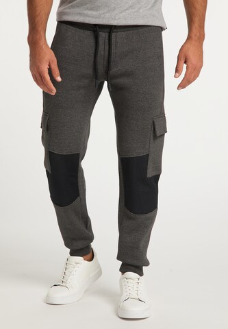 BRUNO BANANI Tapered Broek 'Kelly' in Grijs: voorkant