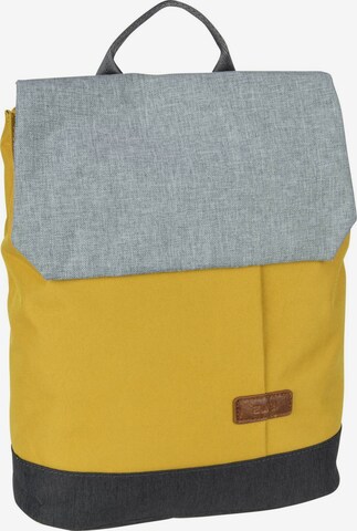 ZWEI Backpack 'Benno' in Yellow: front