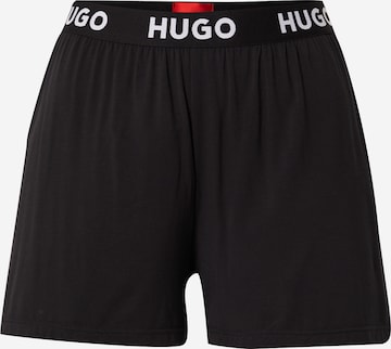 HUGO Пижамные штаны в Черный: спереди