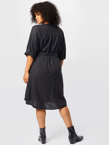 Tom Tailor Women + Shirt Dress in Black