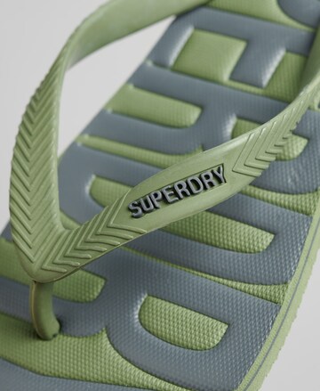 Superdry T-Bar Sandals in Green