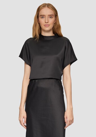 s.Oliver BLACK LABEL Bluse in Schwarz: Vorderseite