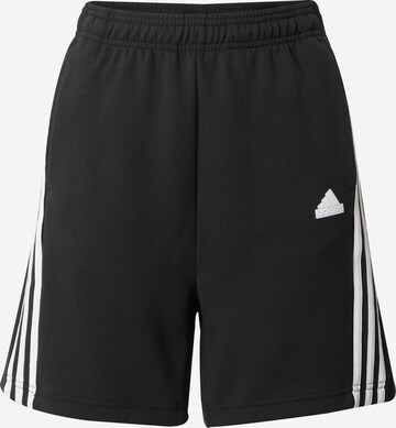 ADIDAS SPORTSWEAR Regular Sports trousers in Black: front