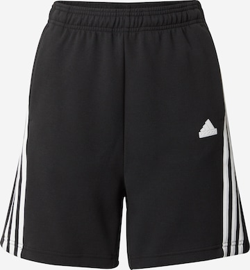 ADIDAS SPORTSWEAR Regular Workout Pants in Black: front