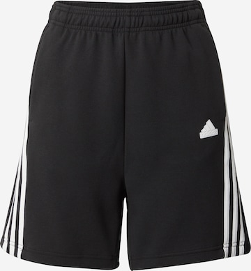 ADIDAS SPORTSWEAR Regular Sports trousers in Black: front