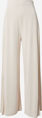 ABOUT YOU Wide leg Trousers 'Caro' in Beige: front