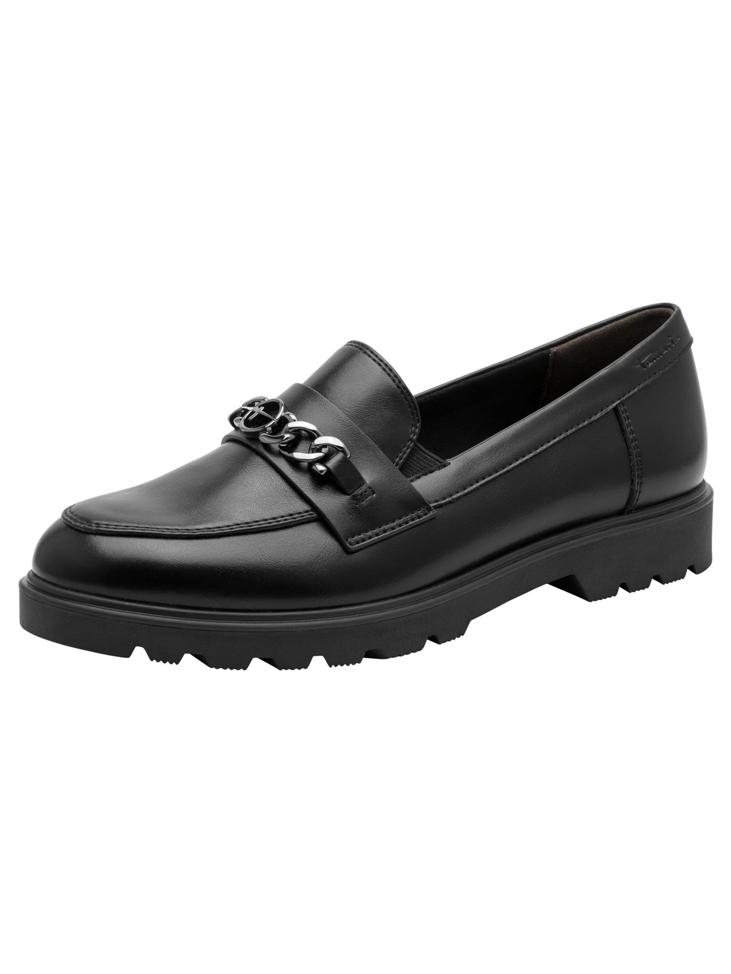 Tamaris Slip-ons in Black: front