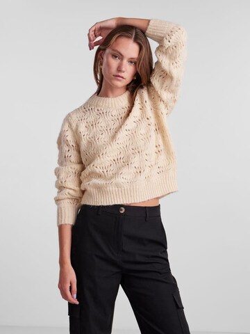 PIECES Sweater in Beige: front
