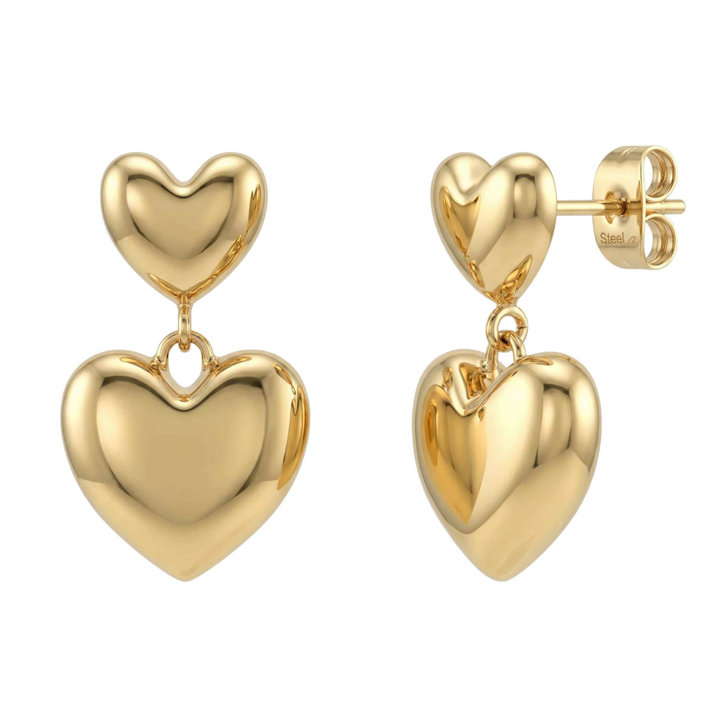 AMOR Ohrringe in Gold: Vorderseite