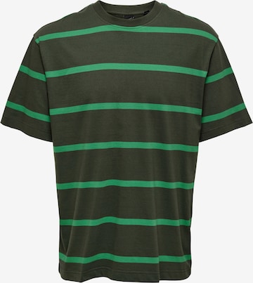 Only & Sons Shirt 'HARRY' in Green: front