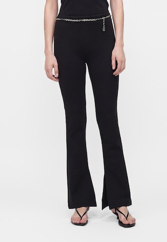 HUGO Bootcut Hose 'Nenrietta' in Schwarz: Vorderseite