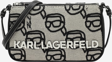 Karl Lagerfeld Crossbody bag 'Ikonik 2.0 Seasonal' in White: front