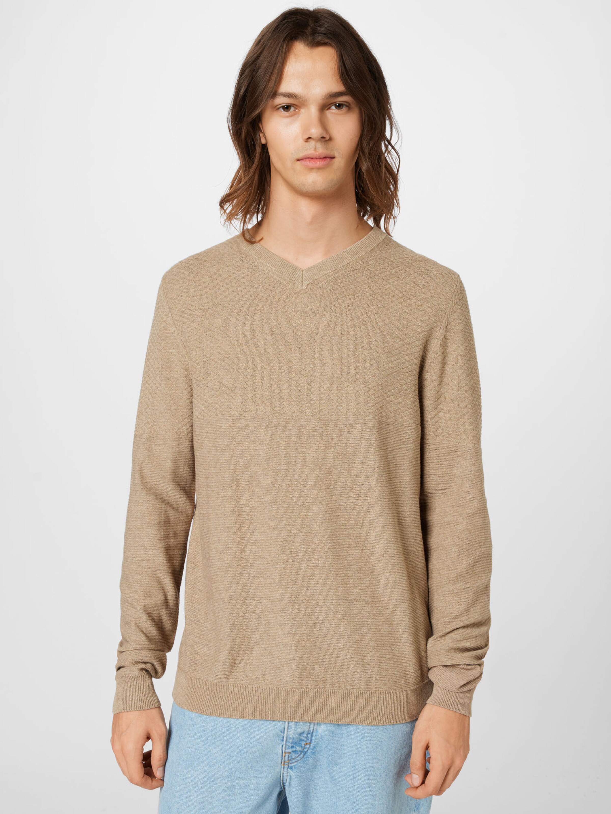 Männer Pullover & Strick JACK & JONES Pullover in Chamois - QD77981 Männer Pullover & Strick JACK & JONES Pullover in Chamois - QD77981
