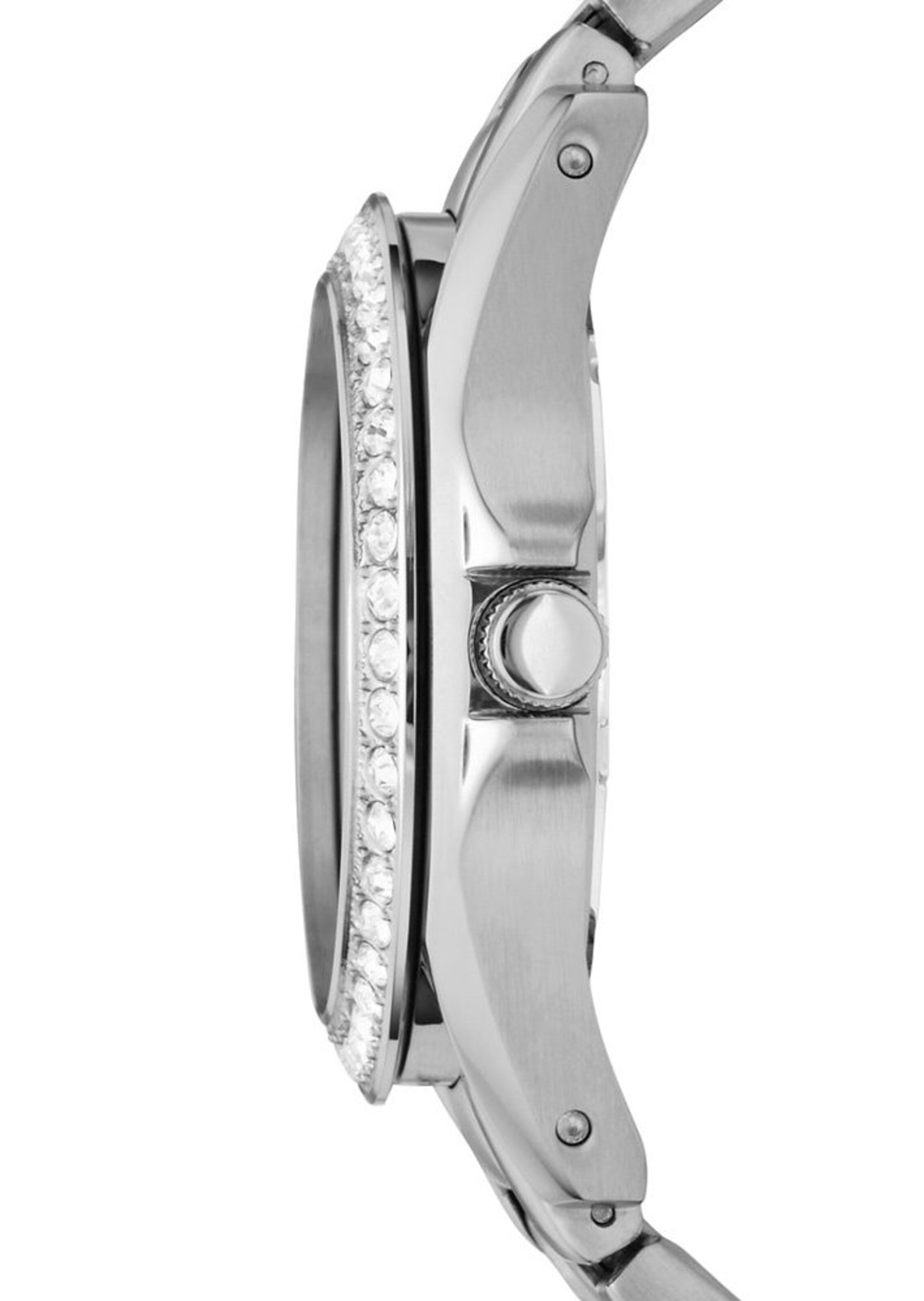 FOSSIL Analoog horloge 'RILEY' in Zilver