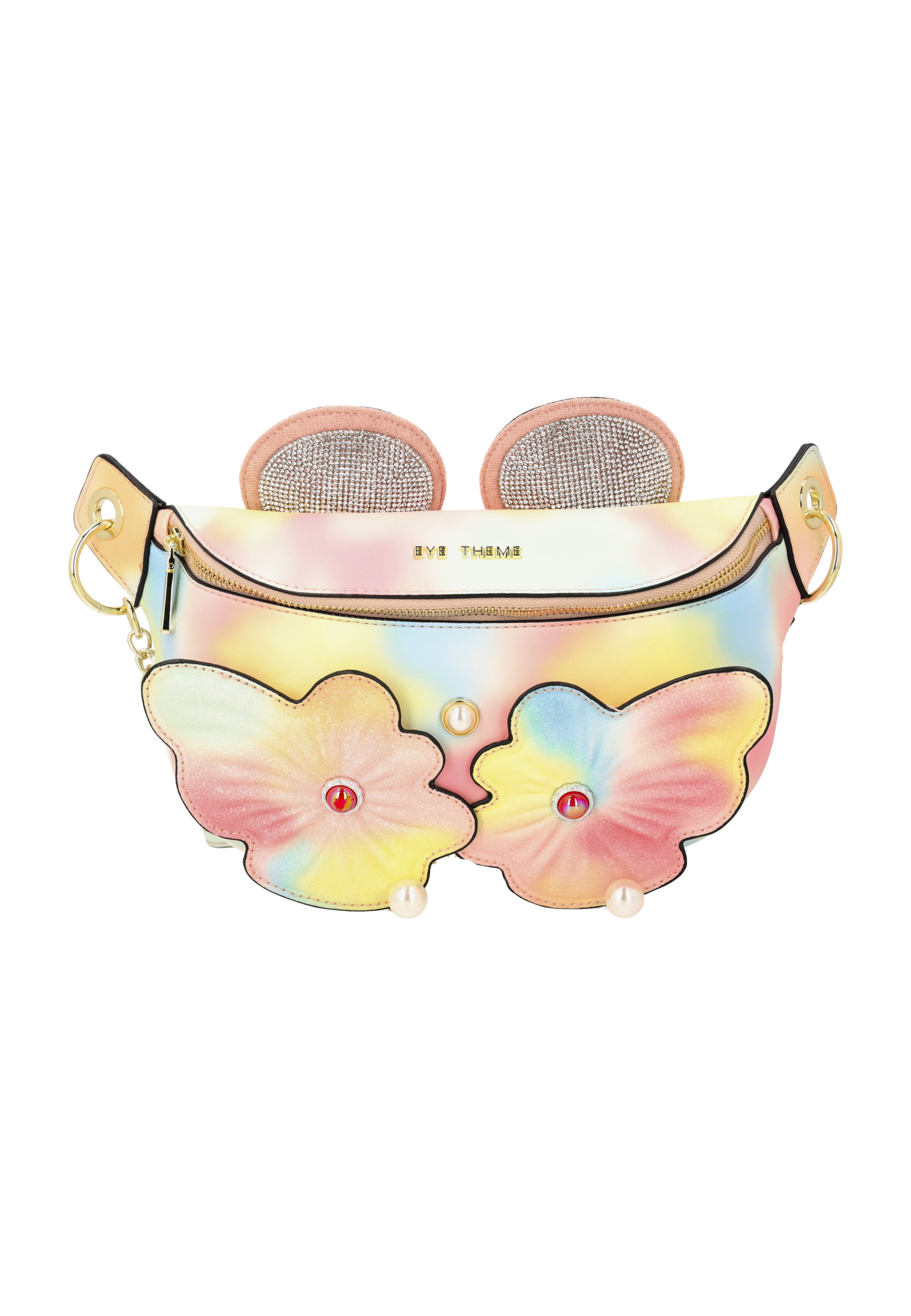 myMo Pop Schoudertas 'Eye Theme' in Roze: voorkant