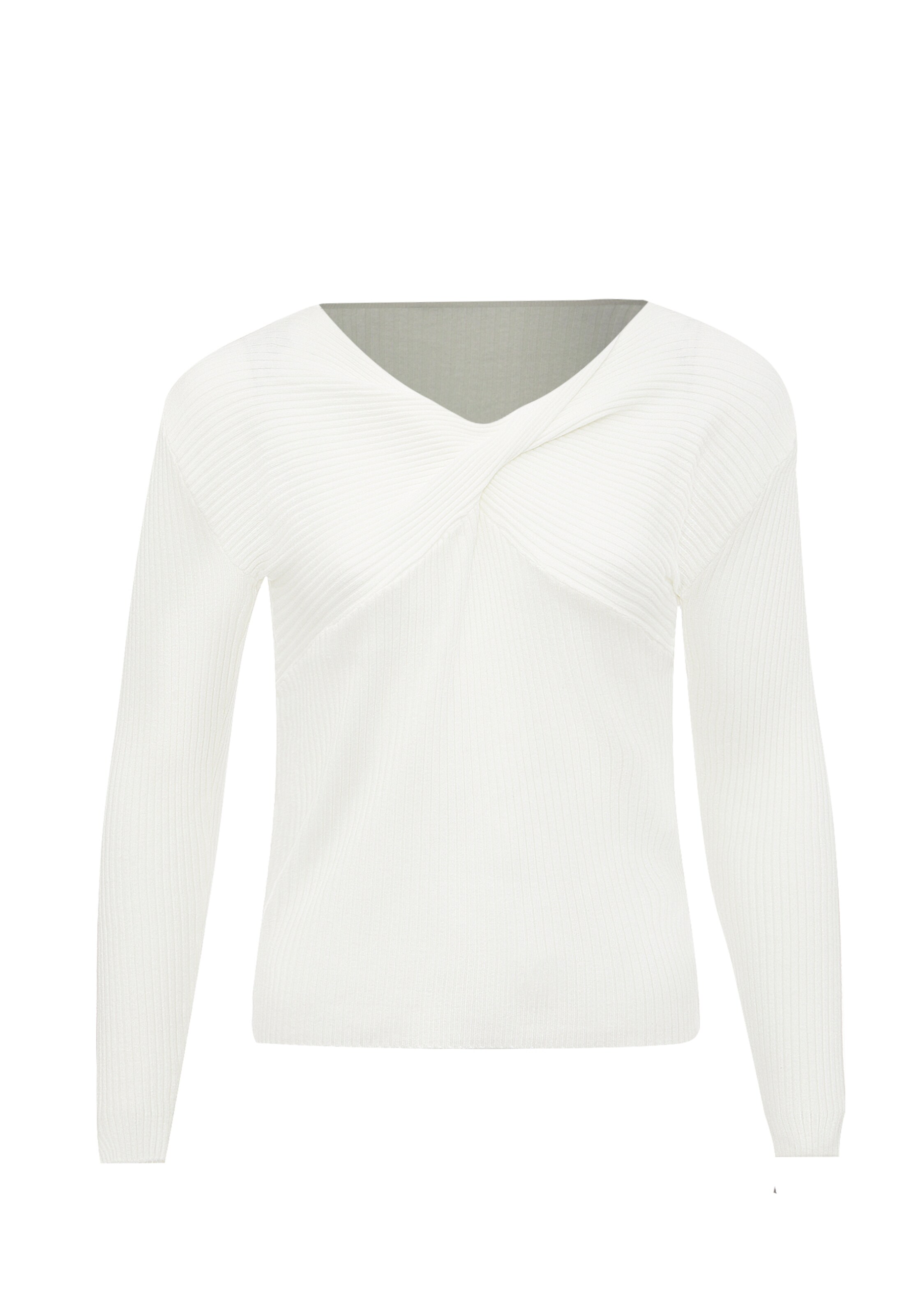 leo selection Sweater in White: front