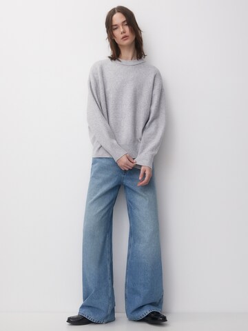 Pull&Bear Wide Leg Jeans in Blau