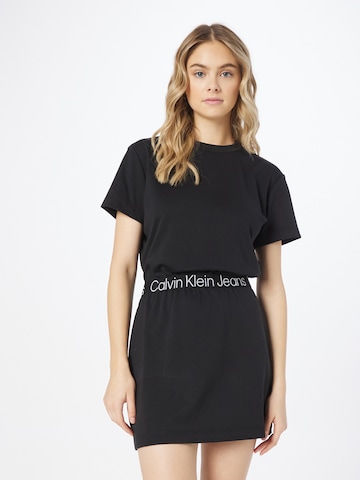 Calvin Klein Jeans Šaty 'MILANO' – černá: přední strana