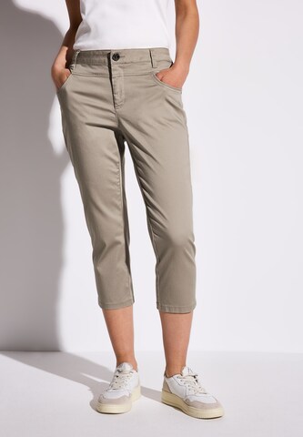 STREET ONE Slim fit Pants in Grey: front