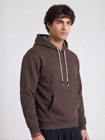 Sweat-shirt Tommy Life en marron : devant