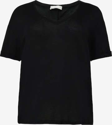 Guido Maria Kretschmer Curvy Shirt 'Elanor' in Black: front