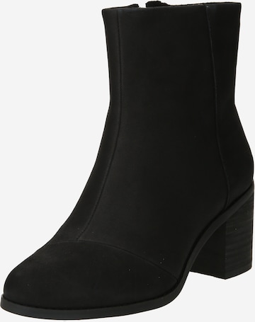 TOMS Ankle Boots 'EVELYN' in Black: front