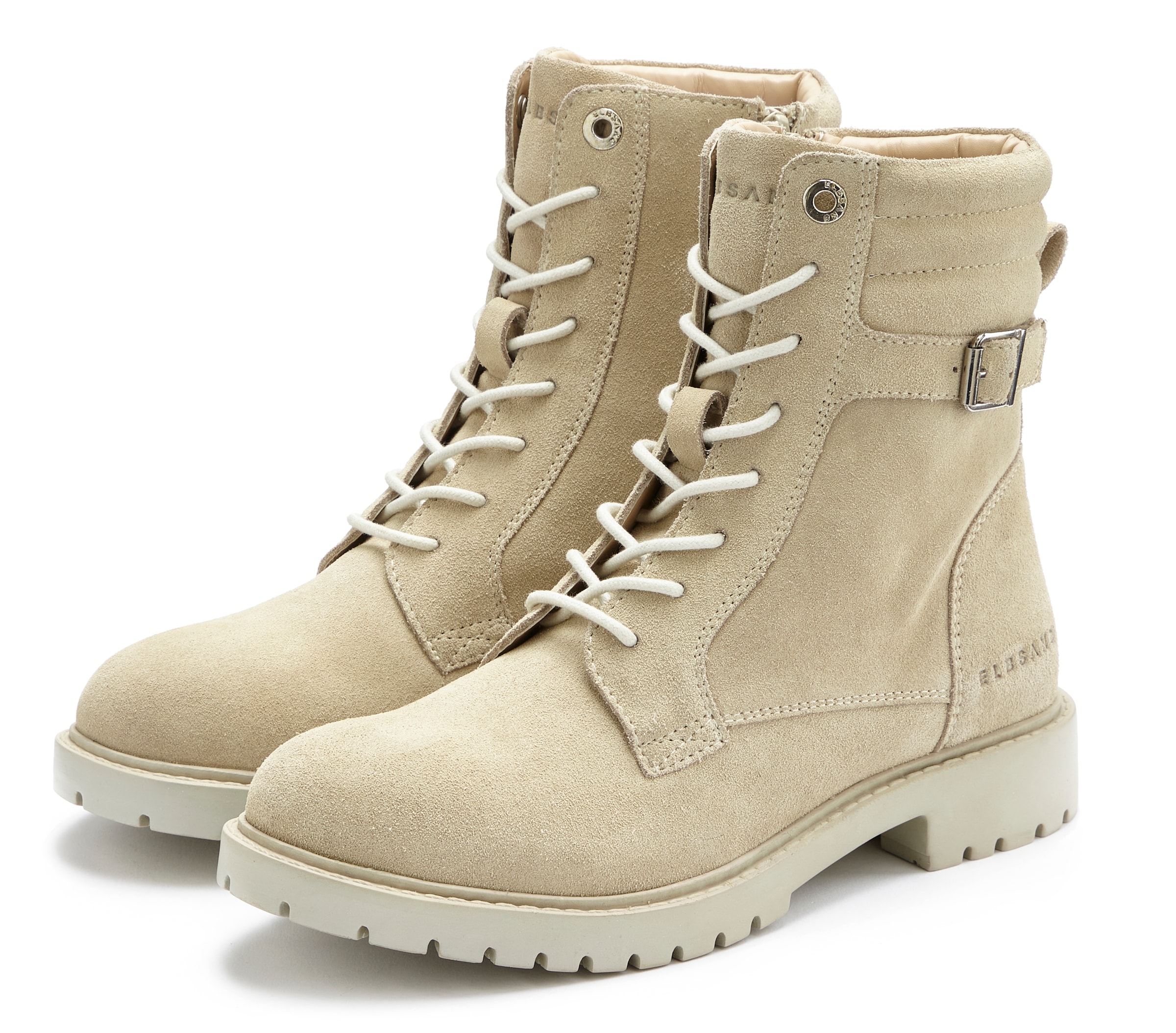 Elbsand Snørestøvletter i beige