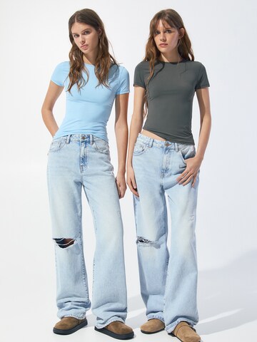 T-shirt Pull&Bear en bleu