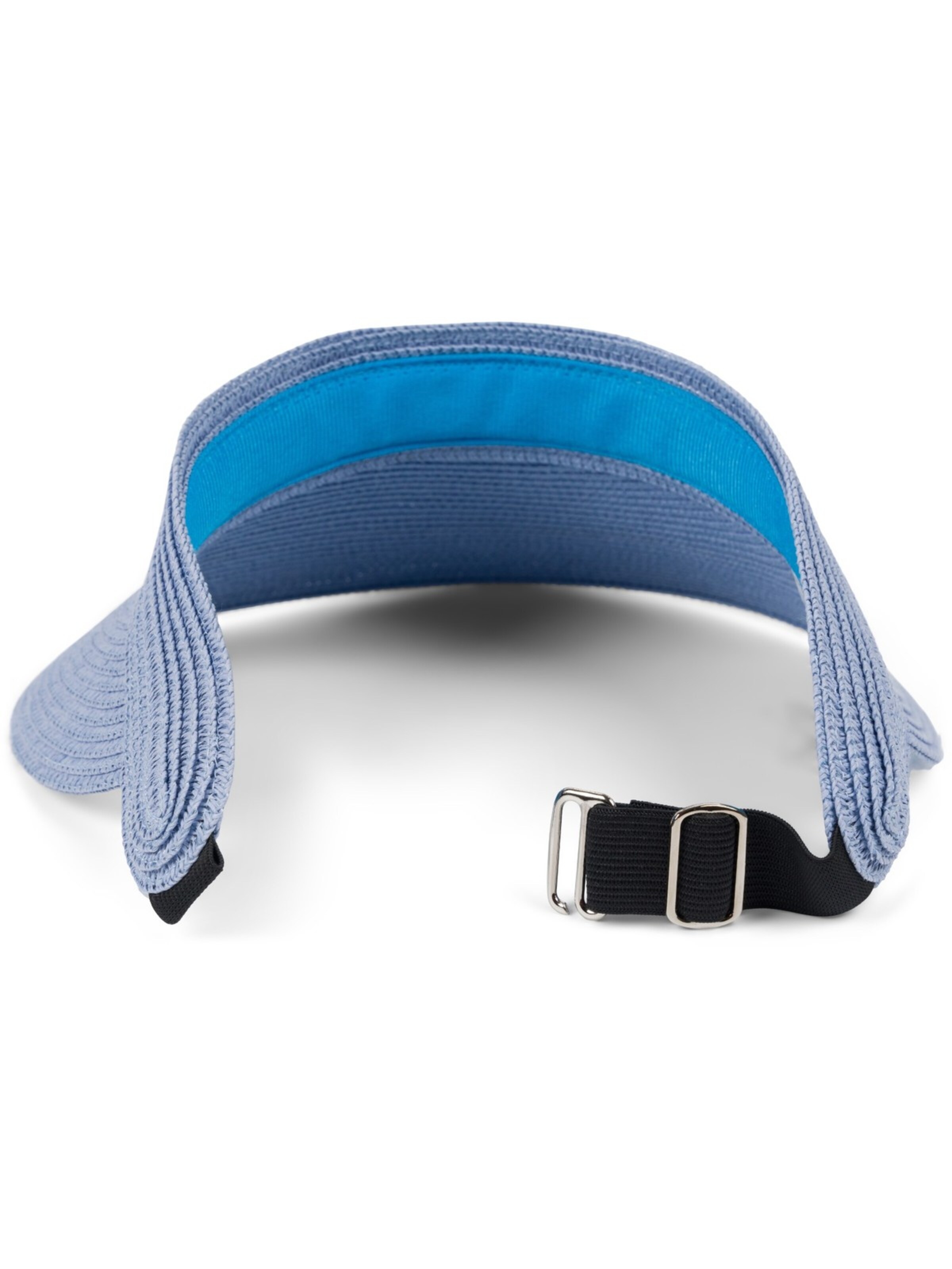 styleBREAKER Cap 'Papierstroh Visor Cap Einfarbig'‌‌‌‌‌‌ in Blau