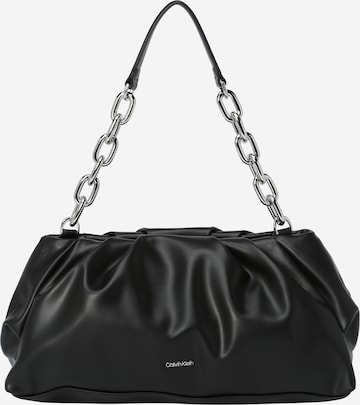 Calvin Klein - Bolso de noche en negro: frente