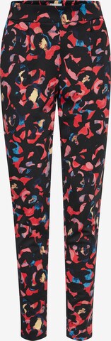 ICHI Slimfit Broek in Rood: voorkant